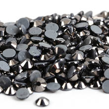 ss6,ss10,ss16,ss20,ss30 Jet Hematite Iron On Rhinestones/Hot fix Crystal Rhinestones Strass Sewing & Fabric Garment stones 2024 - buy cheap