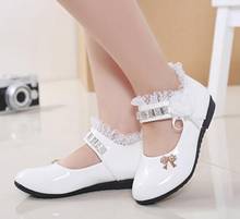 Girls Leather Shoes for Children Wedding Dress Princess School Shoes Kids Summer Bow-knot Black Student Sandals Korean Fashion 2024 - buy cheap