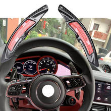 Extensión de paleta de cambio de volante PDK de engranaje de fibra de carbono para Porsche 911 991 718 Macan Cayenne Spyder Panamera Accesorios 2024 - compra barato