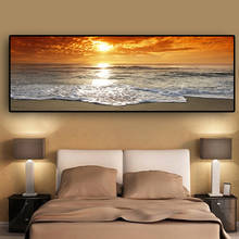 Sunsets Natural Sea Beach Landscape Posters and Prints Wall Art Pictures Painting Wall Art for Living Room Home Decor (No Frame) 2024 - buy cheap