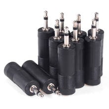 To 1/4 6.35mm Female Jack Mono Adapter Connector Convertor High Quality 2/5pcs 1/8 3.5mm Male Plug 2024 - buy cheap