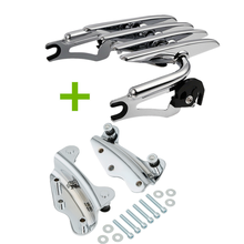 Motorcycle Chrome Luggage Rack Rail Docking Kit For Harley Touring Road King Glide 2009-2013 12 2024 - buy cheap