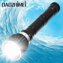 New diving led flashlight 8000lumen Diving 150M waterproof 7x XM-L2 T6 LED Underwater Flashlight + Charger + 3x 26650 Battery 2024 - buy cheap