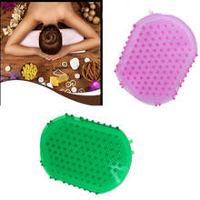 Massageador corporal anticelulite, silicone, escova facial, ferramenta de relaxamento, para banho, banho, 3 cores opcionais 2024 - compre barato