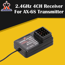 AUSTAR AX-6S Transmitter Accessories 2.4G 4CH Receiver for AX-6S Transmitter RC Q65 MN90 1/10 1/8 Crawler TRX4 Axial SCX10 D90 2024 - buy cheap