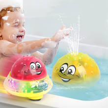 Brinquedos de banho refrescantes com spray de luz, rotação com chuveiro, luz led, brinquedos de banho para crianças pequenas, festa de natação 2024 - compre barato