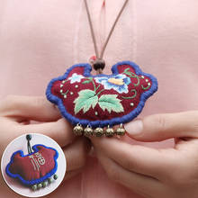 Chinese DIY Embroidery Kit Flower Pattern Handmade Necklace Car Pendant Needlework Cross Stitch Art Sewing Craft Gift Home Decor 2024 - buy cheap