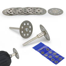 Disco abrasivo para corte de disco de diamante, ferramenta com 12 lâminas de disco abrasivo para ferramentas rotativas dremel acessórios com mandril 2024 - compre barato