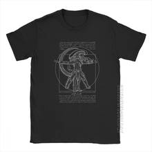 Camiseta de algodón de los cazadores de vitruvianos, prenda de vestir, de talla grande, de Alien negativo, Alien Vs Predator, divertida 2024 - compra barato