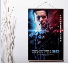 Terminator T-800 Arnold Schwarzenegger Art Canvas print poster painting with solid wood 2024 - buy cheap