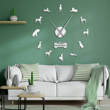 German Dog Breed German Mastiff Wall Art Home Decor Great Dane DIY Large 3D Wall Clock Living Room Decorative Quiet Wall Watch 2024 - buy cheap