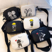 Модная женская сумка через плечо из искусственной кожи, сумка-мессенджер с мультяшным принтом, сумки через плечо для женщин, женские мини-сумки в Корейском стиле 2024 - купить недорого