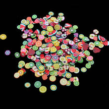 1000pcs/pack DIY 3mm 3D Fruit Flowers Tiny Slices Polymer Clay DIY Girls Toys Stickers plays Slime Filler Supplies Charms 2024 - buy cheap