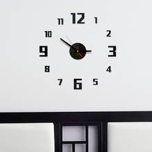 Digital DIY Wall Clock Modern Art Acrylic 3D Mirror Sticker Home Office Decor Unique Gift Creative Wall Watch Wall Sticker Quart 2024 - buy cheap