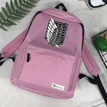 Mochila de attack on titan, bolsa para laptop de viagens, estilosa com detalhes de sensibilidade a titan, shingki no xiajin, 2021 2024 - compre barato