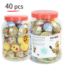 40pcs Cat Toys Fake Mouse Colorful Mice Interactive Pet Kitten Play Chewing Rattle Scratch Nylon Training Pet Supplies DropShip 2024 - buy cheap