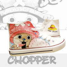 Cartoon ONE PIECE Anime Cos Casual canvas shoes Tony Tony Chopper student High help Man Woman shoes Cute  kawaii shoes cosplay 2024 - buy cheap