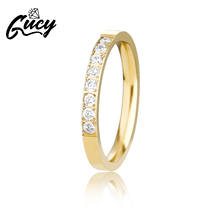 GUCY-anillo Circular de acero inoxidable para mujer, accesorio de dedo índice, estilo geométrico, Rock, Hip Hop 2024 - compra barato