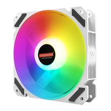 Coolmoon-ventilador silencioso de 120mm PWM ARGB para PC, carcasa RGB direccionable de 4 pines, Enfriador de CPU, chasis de ordenador 2024 - compra barato