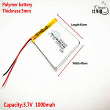Good Qulity 3.7V,1000mAH,504045 Polymer lithium ion / Li-ion battery for TOY,POWER BANK,GPS,mp3,mp4 2024 - buy cheap