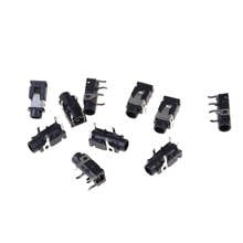 Conector de Audio hembra PJ321 de 3,5mm, Conector de 4 pines SMT para auriculares, PJ-321, montaje en PCB, ESTÉREO, 10 unids/lote 2024 - compra barato