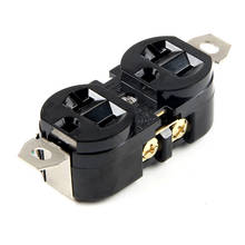 New American Double US NEMA 5-20R Generator Power outlet Anti-off 2way us industry power socket inline wire connector 120V 20A 2024 - buy cheap