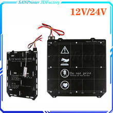 Impresora 3D clon Prusa i3 MK3, cama caliente con/sin imanes, termistor de cableado de 24V/12V para Prusa i3 MK3 MK3S 2024 - compra barato