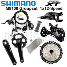 SHIMANO-platos y bielas para bicicleta de montaña DEORE XT M8100, 32T, 34T, 36T, 170, 175, 1x12 velocidades, CSMZ90, 51T, M8100 2024 - compra barato