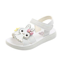 Girls Princess Sandals 2022 Summer New Fashion Children's Soft Sole Cartoon Girls Polyurethane Sandals Girls Non-slip Sandals 2024 - buy cheap