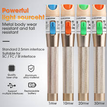 Alta qualidade visual localizador de falhas 30km / 20km/10km/5km vermelho fonte de luz fibra óptica tester caneta complacente com st fc sc connecto 2024 - compre barato