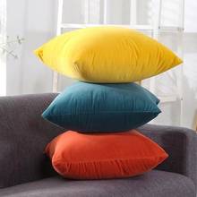 Nordic Home Decor Pillowcase Super Soft Cushion Cover Velvet Pillow Cover For Sofa Living Room Pure Color Cushion Pillow Cover 2024 - buy cheap