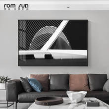 Modern Industrial art Canvas Painting posters and print home decor architecture wall art black Pictures for Living Room Bedroom 2024 - buy cheap