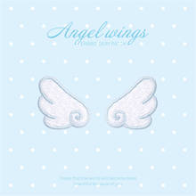 AHYONNIEX 1 Pair Small Angel Wings Embroidery Patches for Bag Jeans Angel Iron On Patches for Clothes Small DIY Patch Cute 2024 - buy cheap