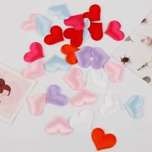 100Pcs 35X30mm Heart Artificial Flower Bed Throwing Petals For Party Valentine's Day Gift DIY Wedding Supplies Home Decorations 2024 - buy cheap