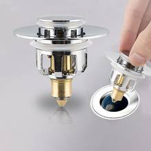 Brass Floor Drain Wash Basin Sink Pop Up Drain Filter Bathtub Drain Stopper Hair Catcher Shower Sink Strainer Plug For Bathroom 2024 - купить недорого