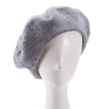 Women Beret Winter Cap Stylish 100% Wool Beret Hat Adjustable Casual Ladies Girls Beanies Hat Wool Beret Y63 2024 - buy cheap
