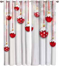 Bolas de Navidad para fiesta de baile, cortina de ventana, decoración de tela para dormitorio, cortinas de Panel para sala de estar 2024 - compra barato