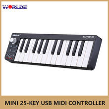 Worlde MIDI Piano Keyboards Easykey.25 Portable Mini 25-Key USB MIDI Controller синтезатор MIDI Keyboard Electronic organ 2024 - buy cheap