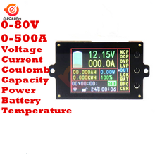 2.4" Wireless 80V 500A Digital Voltmeter Ammeter Battery Monitor Meter Temperature Power Watt Coulomb AH SOC Remaining Capacity 2024 - buy cheap