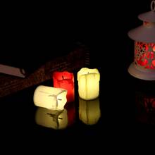 Vela eléctrica sin llama LED, vela eléctrica parpadeante para luz de té, decoración de boda y Navidad 2024 - compra barato