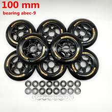 free shipping speed skate wheel 100 mm 90 mm 85 a  8 pieces / lot bearing ABEC-9 2024 - buy cheap