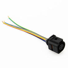 Scjyrxs sensor de temperatura do líquido refrigerante cabo conectar plug arnês trança para beetle golf mk5 passat b5 a3 a4 a6 4b0 973 712 2024 - compre barato