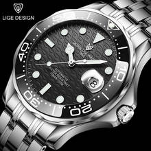 2021 LIGE Sports Clocks Men Automatic Mechanical Watches 316L Steel Waterproof Mechanical Tourbillon Watch Men Relogio Masculino 2024 - buy cheap