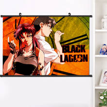 Anime BLACK LAGOON Revy Rock Dutch Benny Balalaika Roberta Wall Scroll Mural Poster Wall Hanging Poster Home Decor Gift 40×60cm 2024 - buy cheap