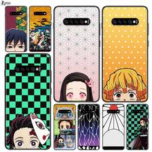 Demon Slayer Anime for Samsung Galaxy Note 20 S20 FE Lite Ultra 10 9 8 Pro S10E S10 5G S9 S8 S7 S6 Plus Black Phone Case 2024 - compre barato