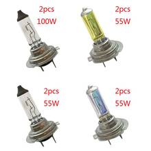 2Pcs H7 55W/100W 12V 3500-4500k Xenon Gas Halogen Headlight White Light Lamp Bulbs Car Lights Exterior Auto Light 2024 - buy cheap