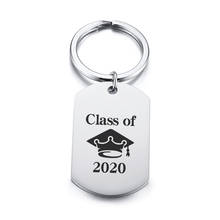 2020 Keychain Graduation Gifts Custom Name Inspirational Back Of Keyring Women Men Boy Girl Daughter Son Graduate from Dad Mom 2024 - buy cheap
