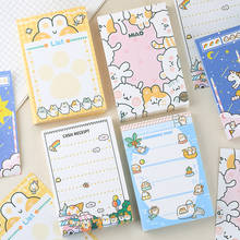 100 Sheets Kawaii Rabbit Memo Pad Cute Stationery N Times Sticky Notes Portable Notepad School Office Supply Papeleria 2024 - buy cheap