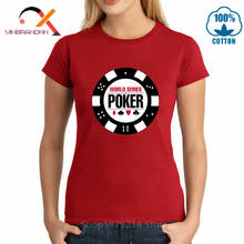 Camiseta carros de pôquer no novo estilo circular, camiseta com tocador de pôquer, séries do mundo dos pôquer, las vegas, chips, camiseta, 2020 2024 - compre barato