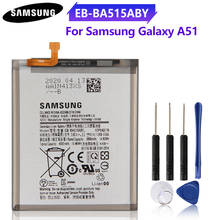 Bateria 100% original para samsung galaxy a51, bateria de substituição autêntica para celular, 4000mah 2024 - compre barato